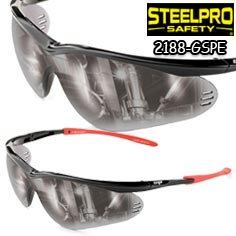 تصویر عینک ایمنی شیشه تیره (دودی)  Steelpro Safety - MIRROR SPY PRO